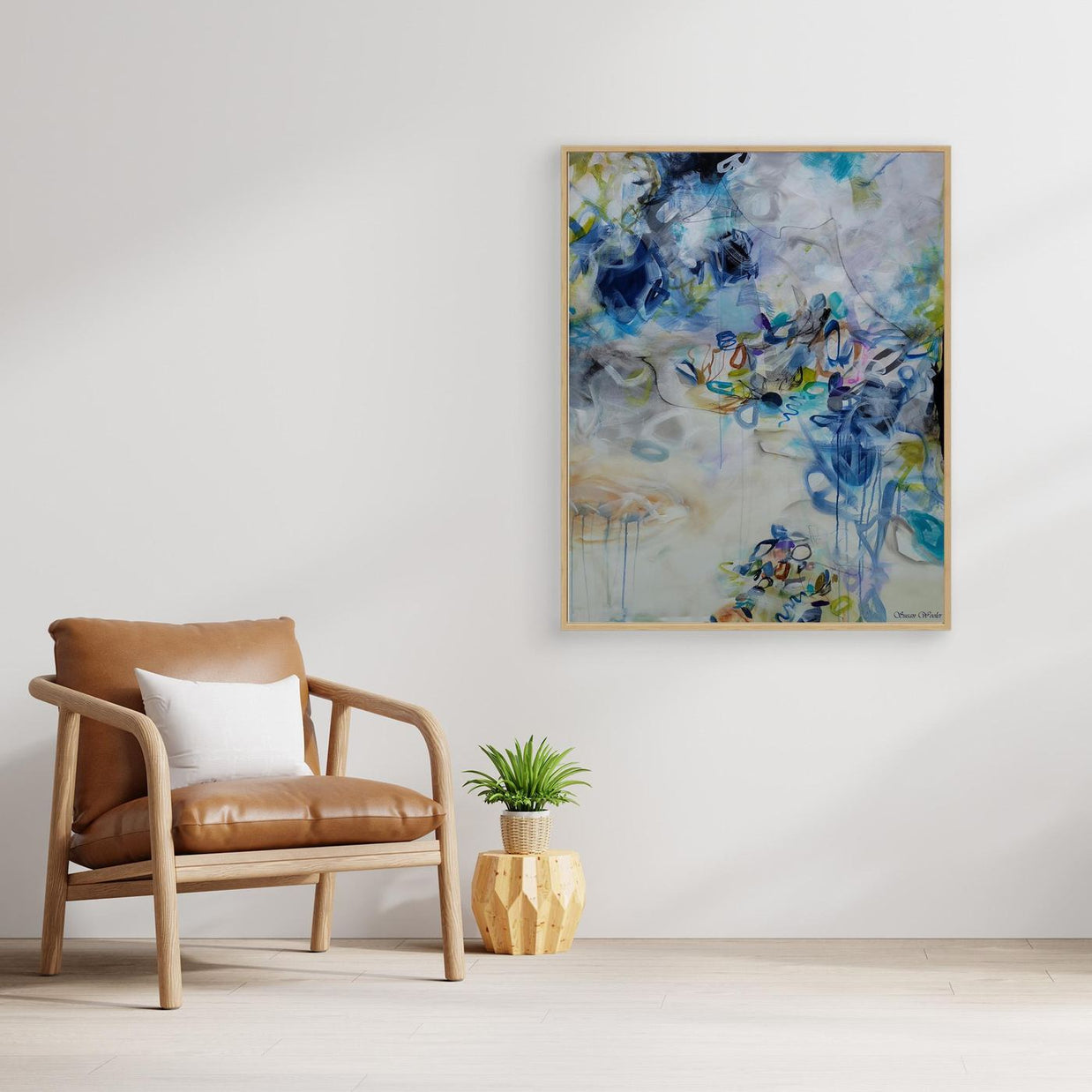 Exhaled Emotions - Framed Canvas Print by Susan Wooler