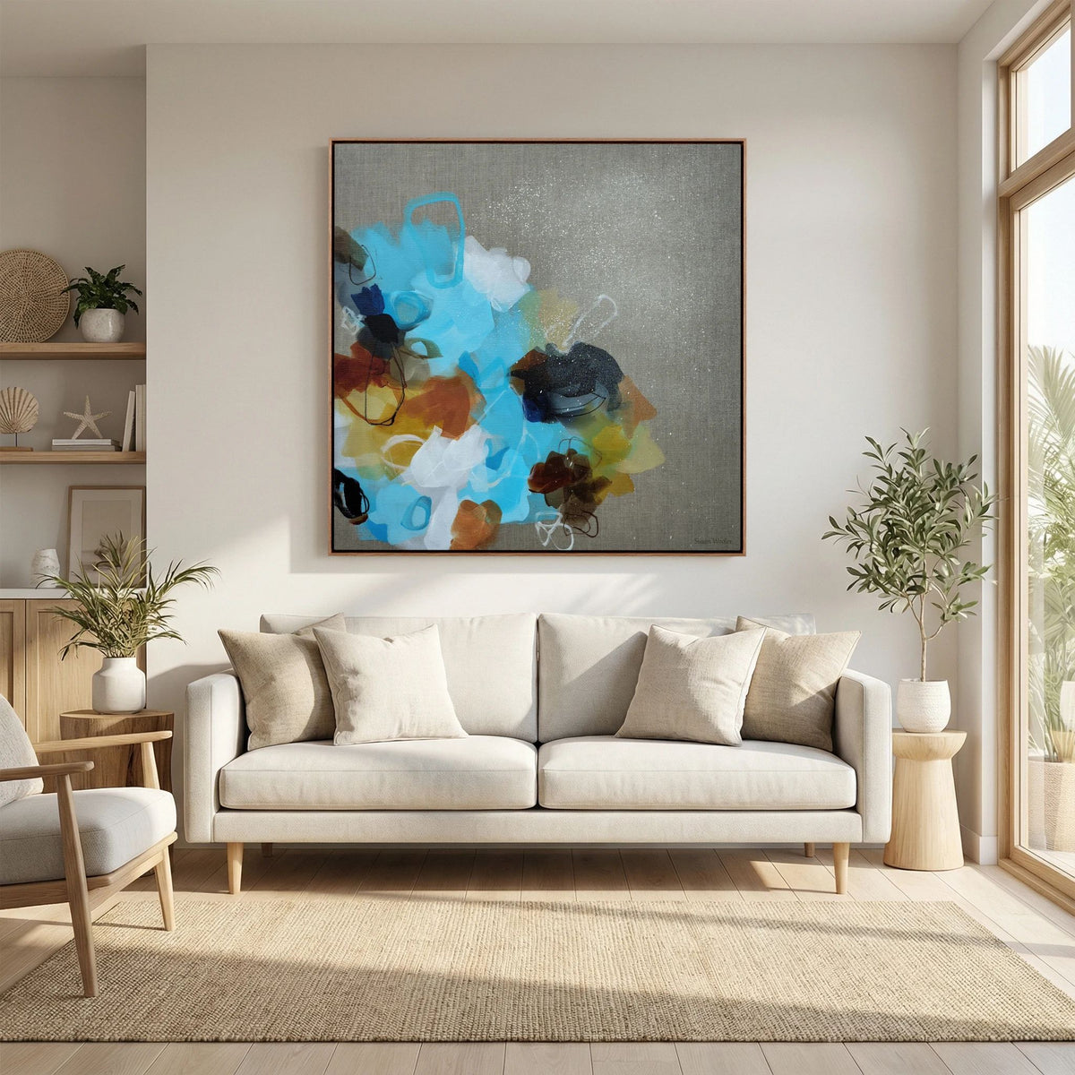Moving Forward III - Framed Canvas Print
