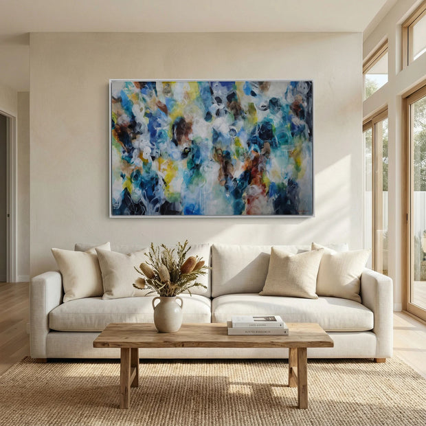 Coastal Whispers - Framed Canvas Print