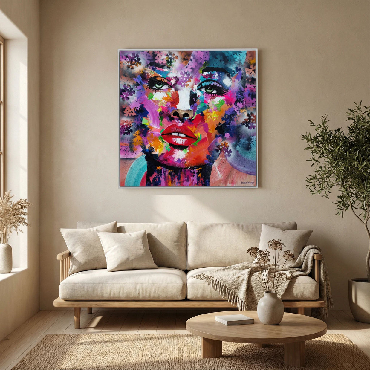 Spectrum of a Soul - Framed Canvas Print
