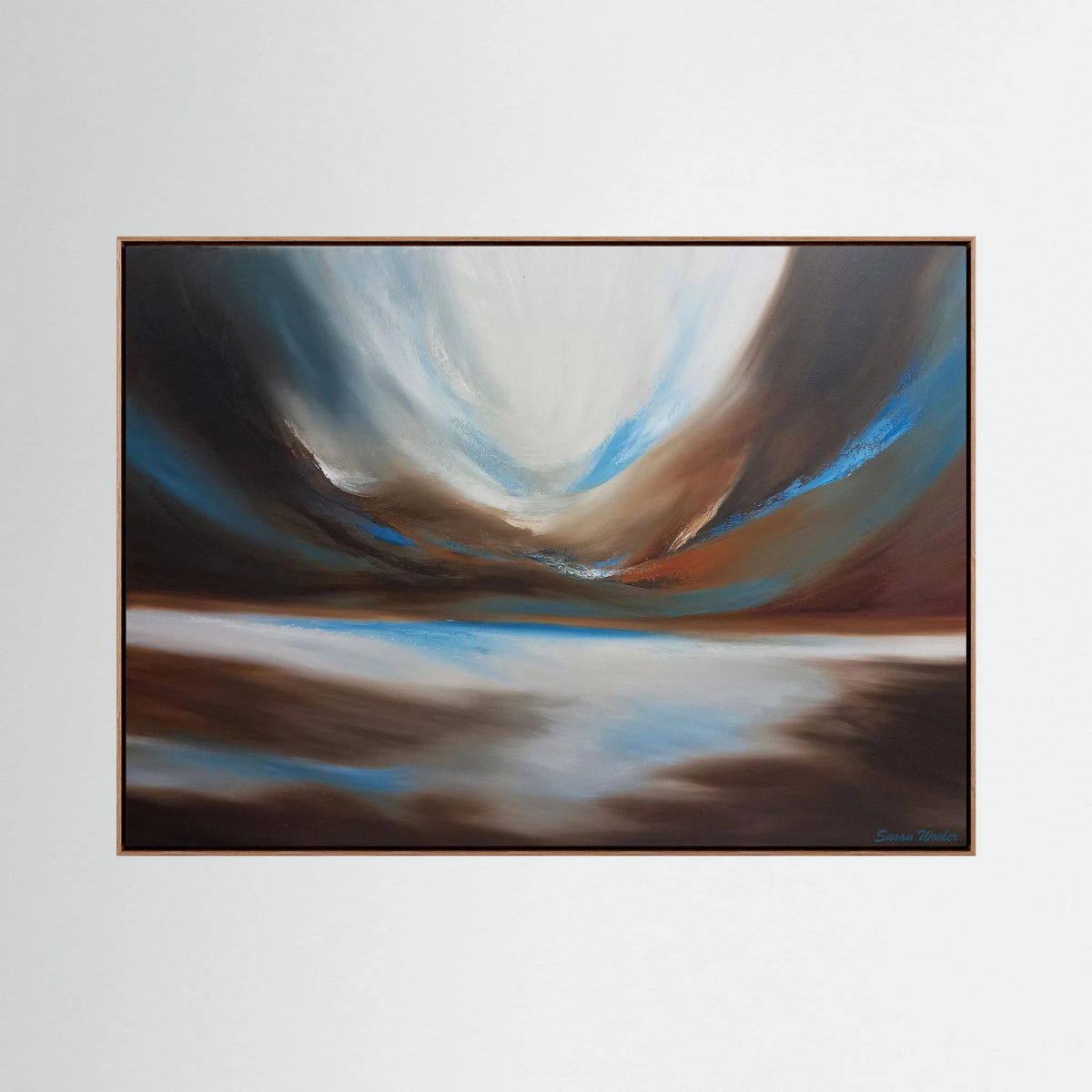 Drifting Light - Framed Canvas Print