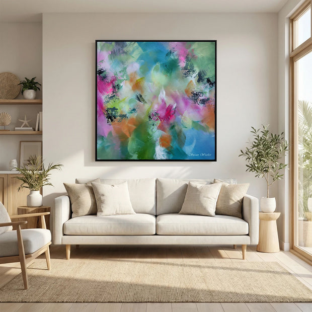 Warm Evening Sun - Framed Canvas Print