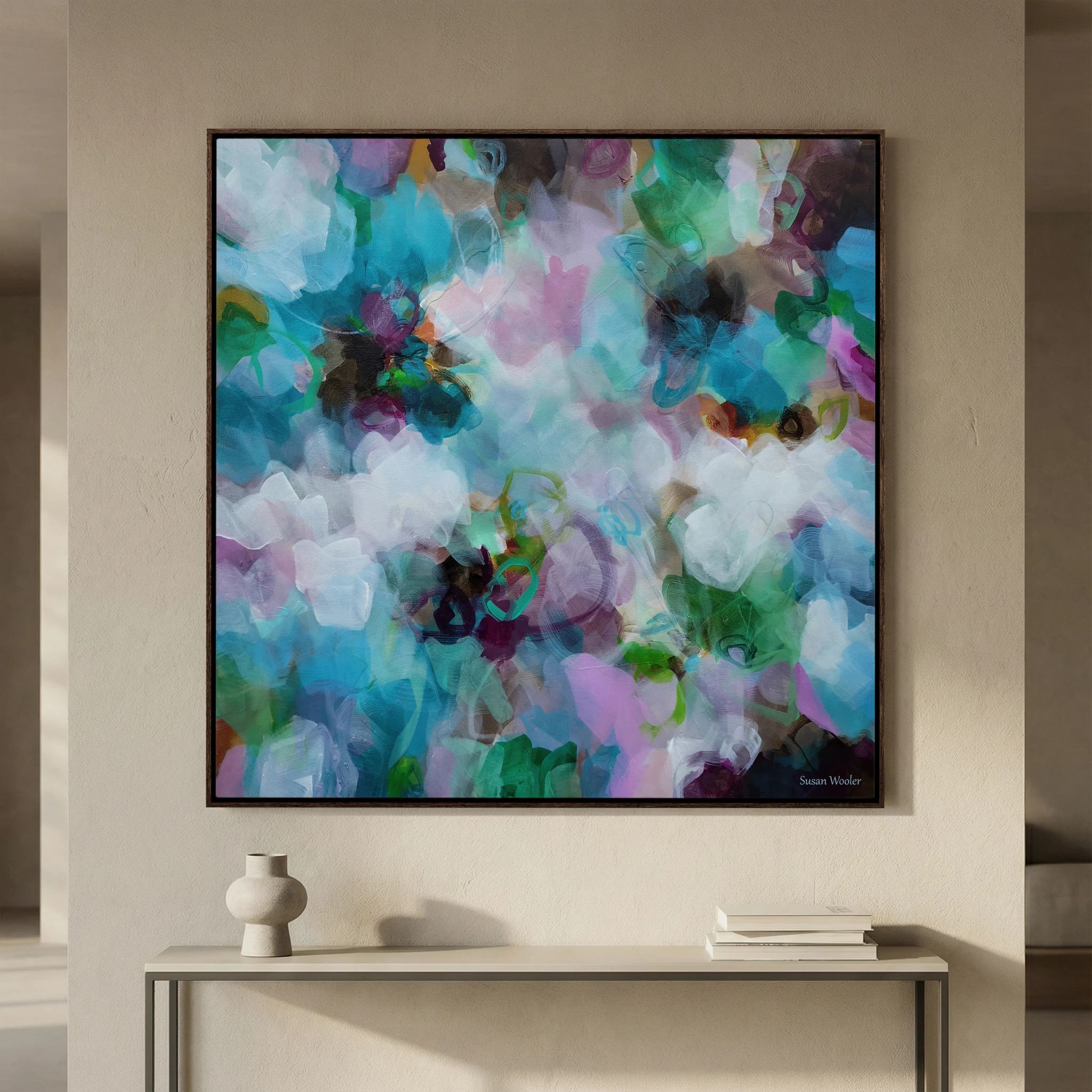 Breathe - Framed Canvas Print