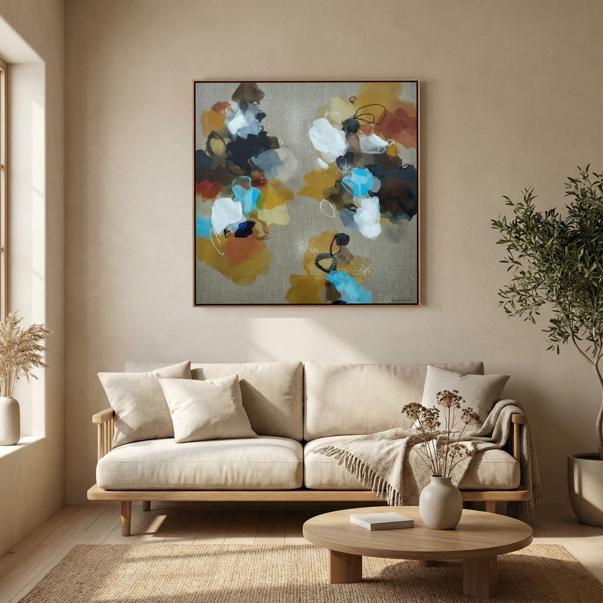 Moving Forward II - Framed Canvas Print