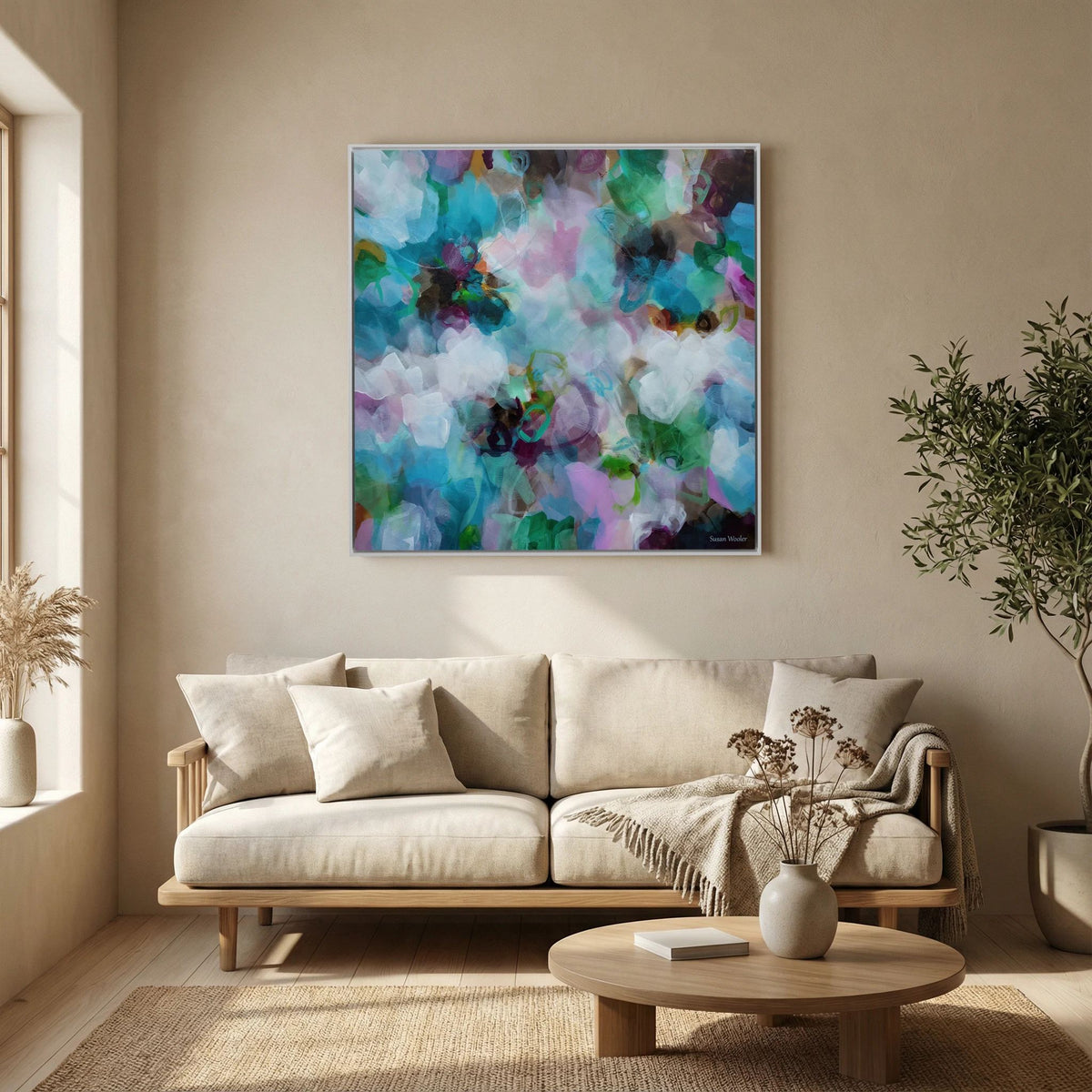 Breathe - Framed Canvas Print