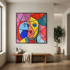 The Modern Muse - Framed Canvas Print