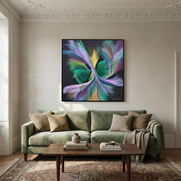 Gradience - Framed Canvas Print