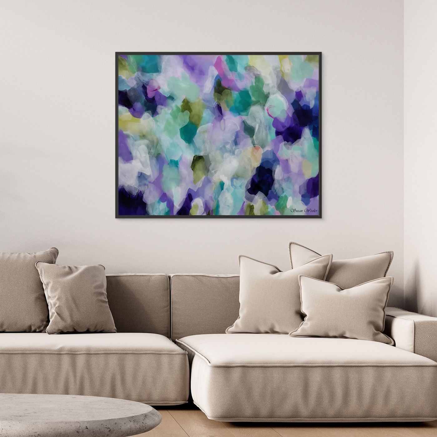 Lavender Dreams II - Framed Canvs Print by Susan Wooler