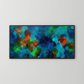 Living by the River - Framed Canvas Print