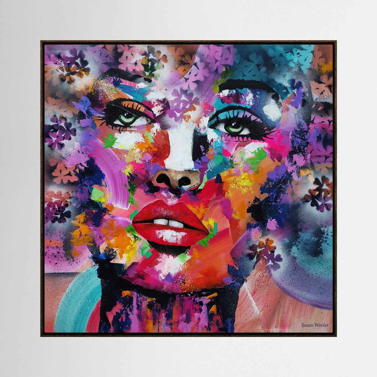 Spectrum of a Soul - Framed Canvas Print