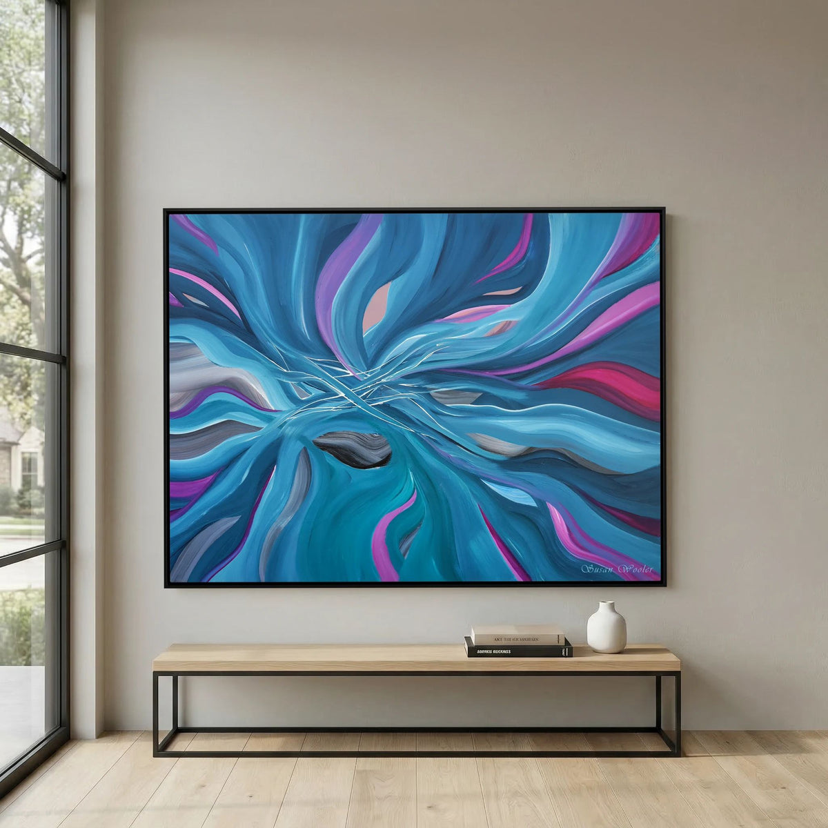 Luminescence - Framed Canvas Print