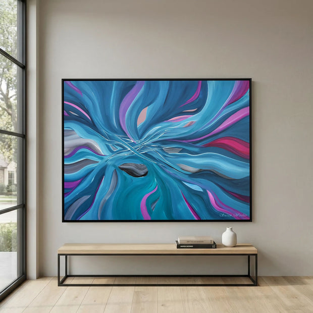 Luminescence - Framed Canvas Print