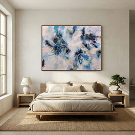 Whispering Petals - Framed Canvas Print