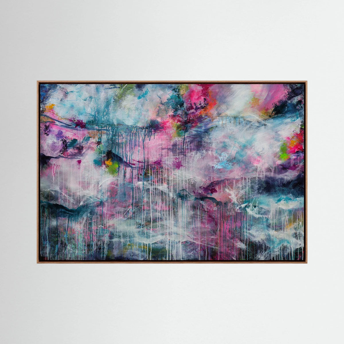 Rainfall - Framed Canvas Print
