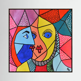 The Modern Muse - Framed Canvas Print