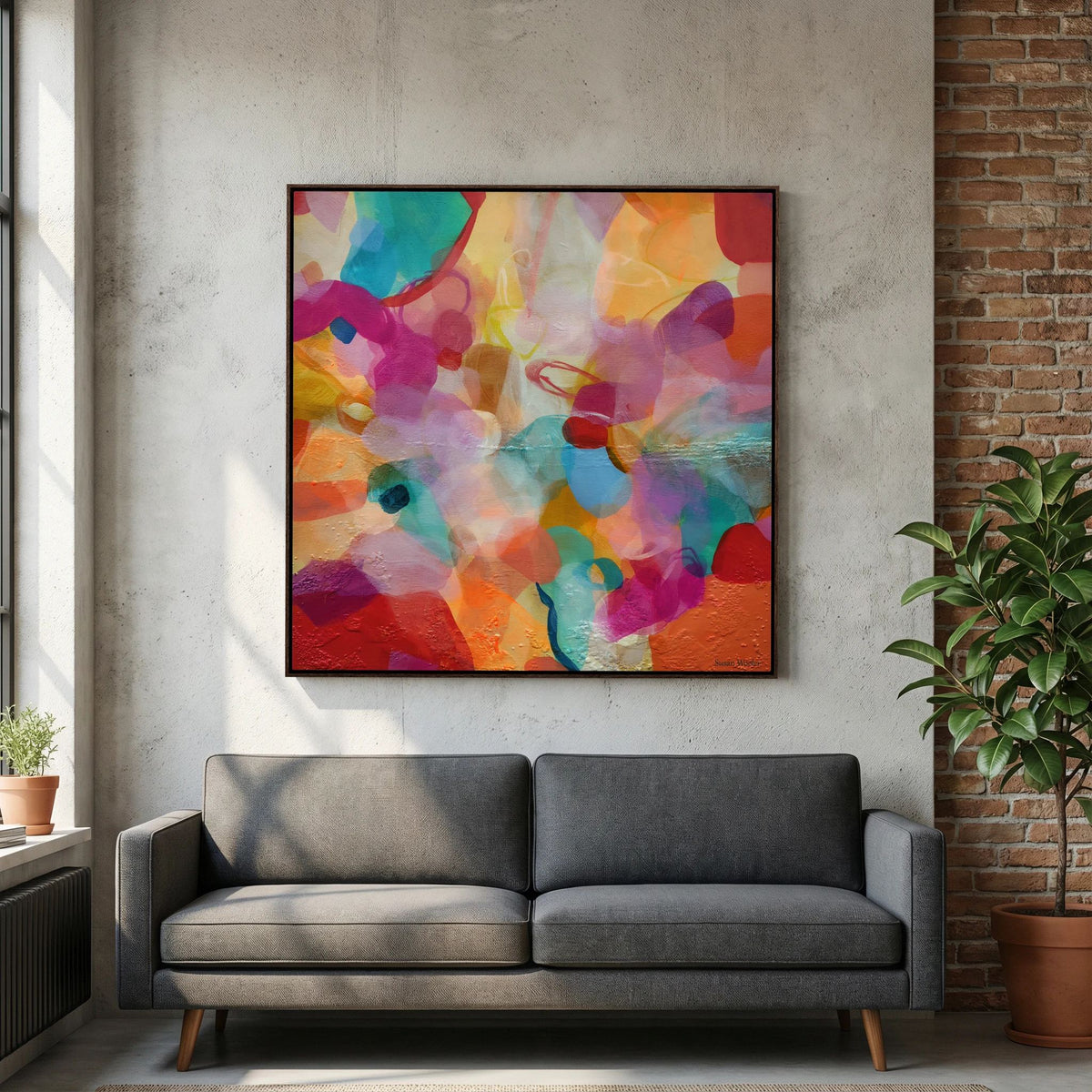 Just Within Reach - Framed Canvas Print