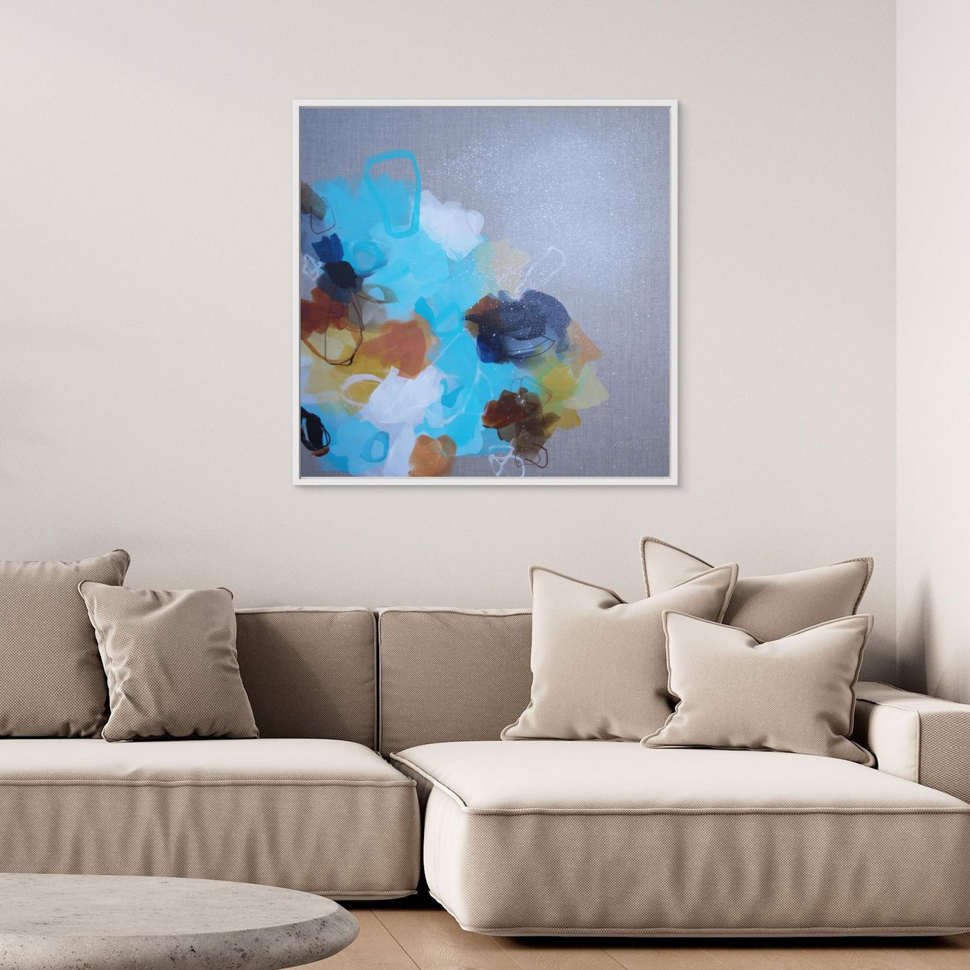 Moving Forward III - Framed Canvas Print