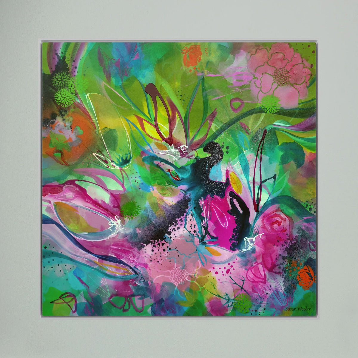 Free as the Wildflowers - Framed Canvas Print