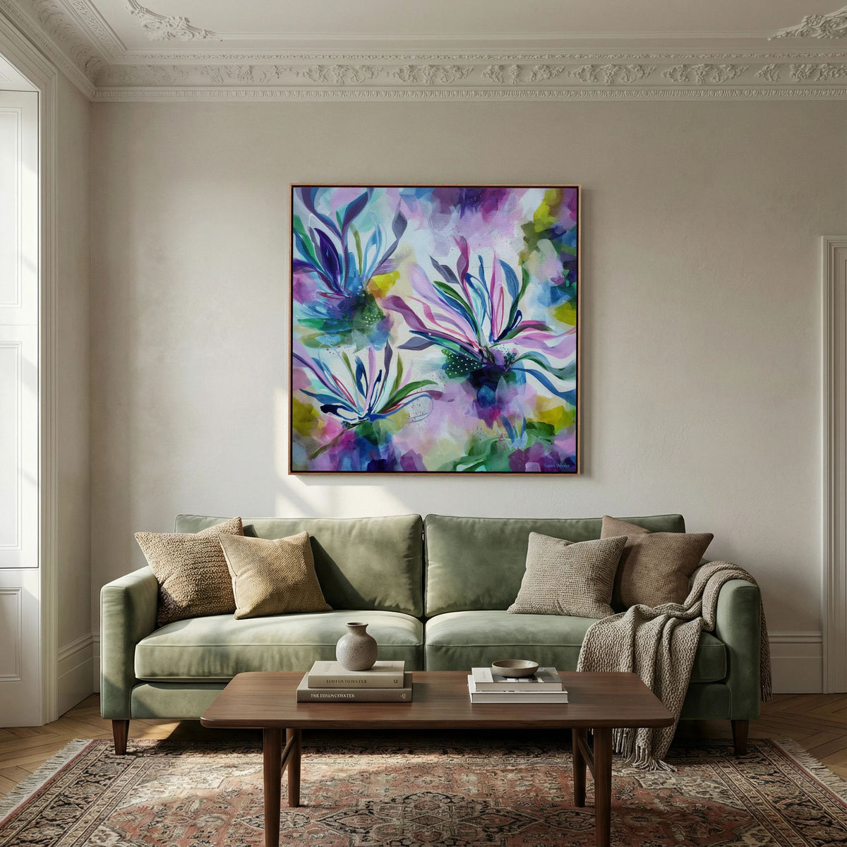Forever in Bloom - Framed Canvas Print