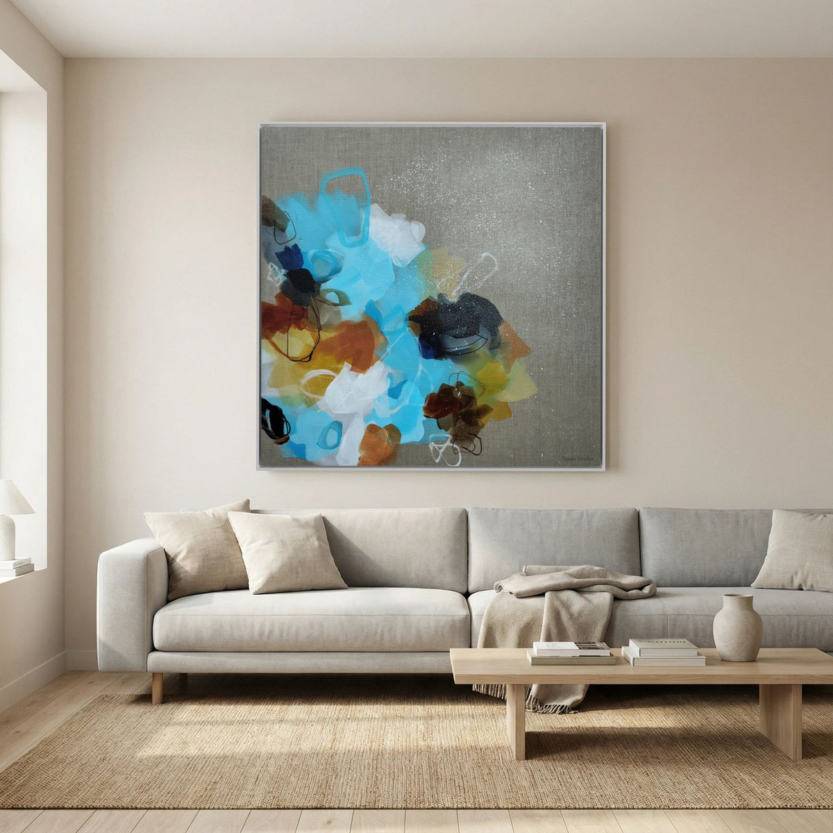 Moving Forward III - Framed Canvas Print
