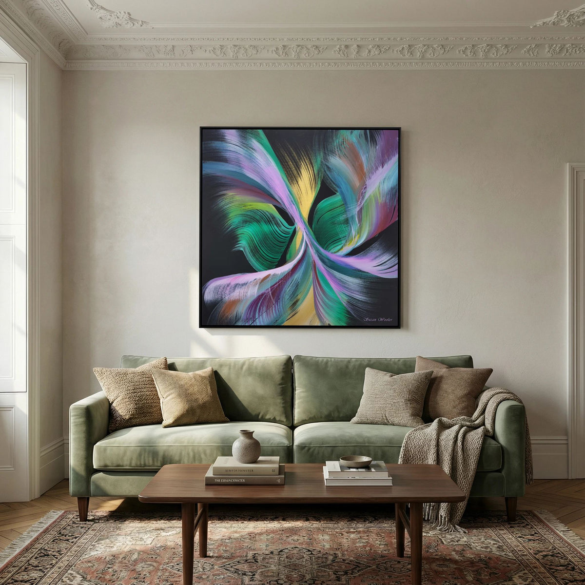 Gradience - Framed Canvas Print