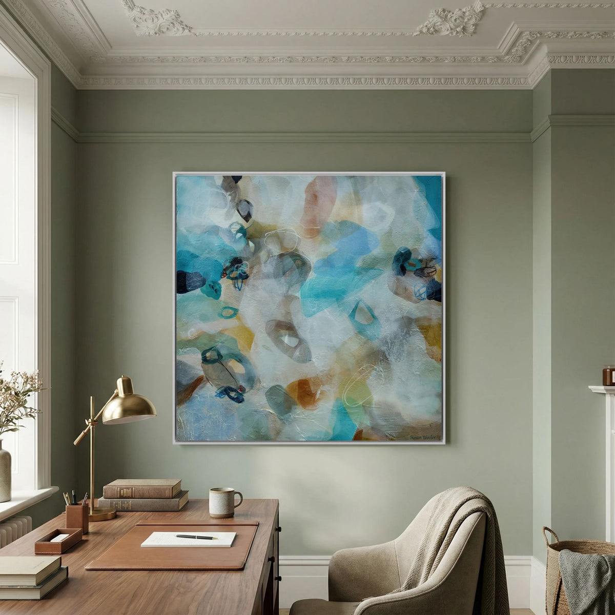 Haven of Peace - Framed Canvas Print