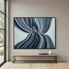 Structural Flow - Framed Canvas Print