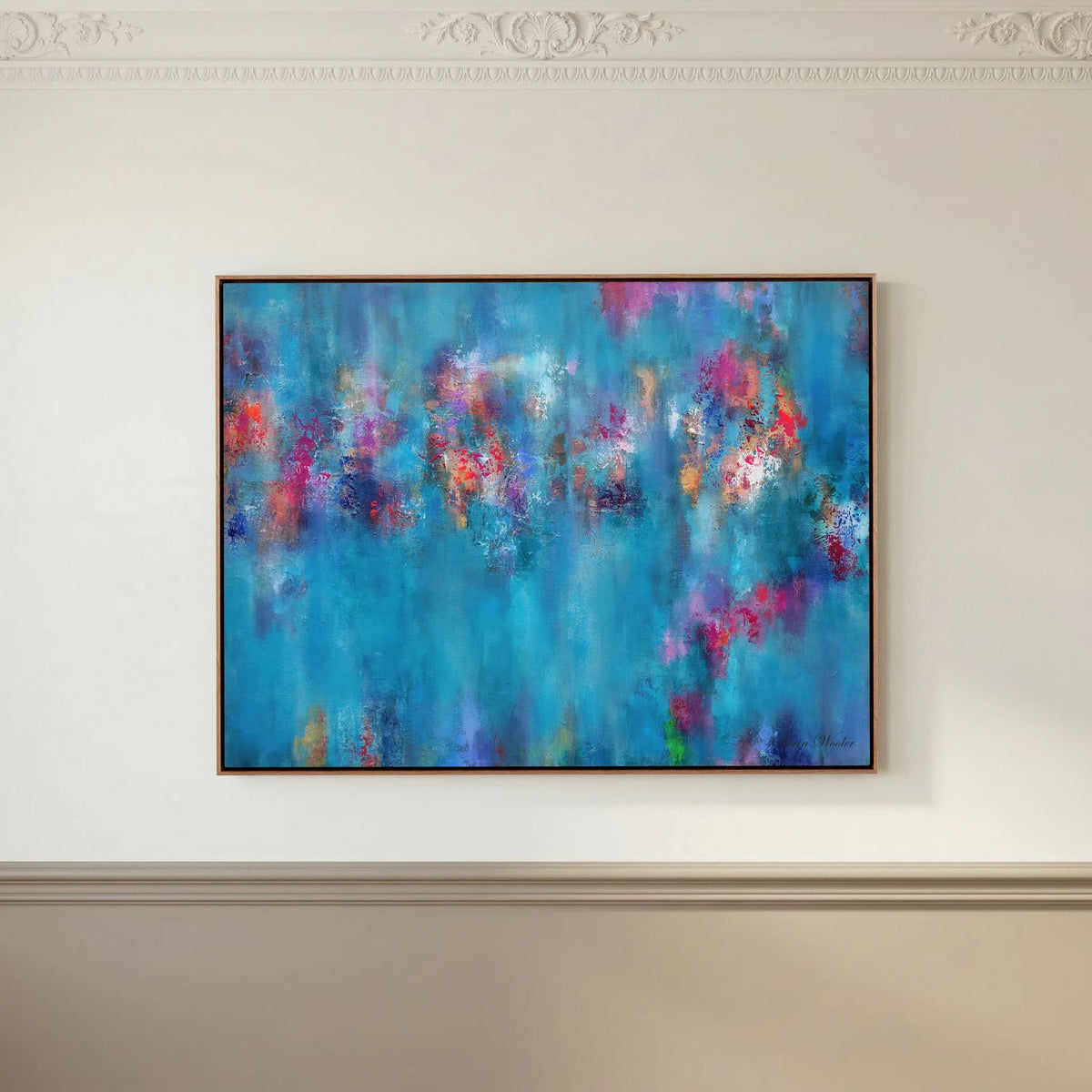 Where the Light Rested - Framed Canvas Print