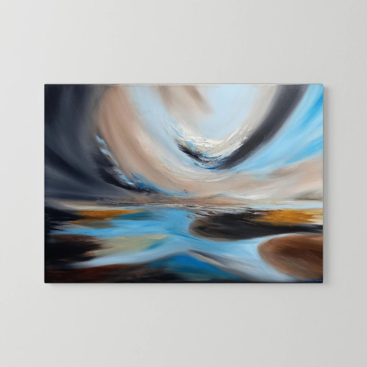 Stillness in the Drift - Framed Canvas Print