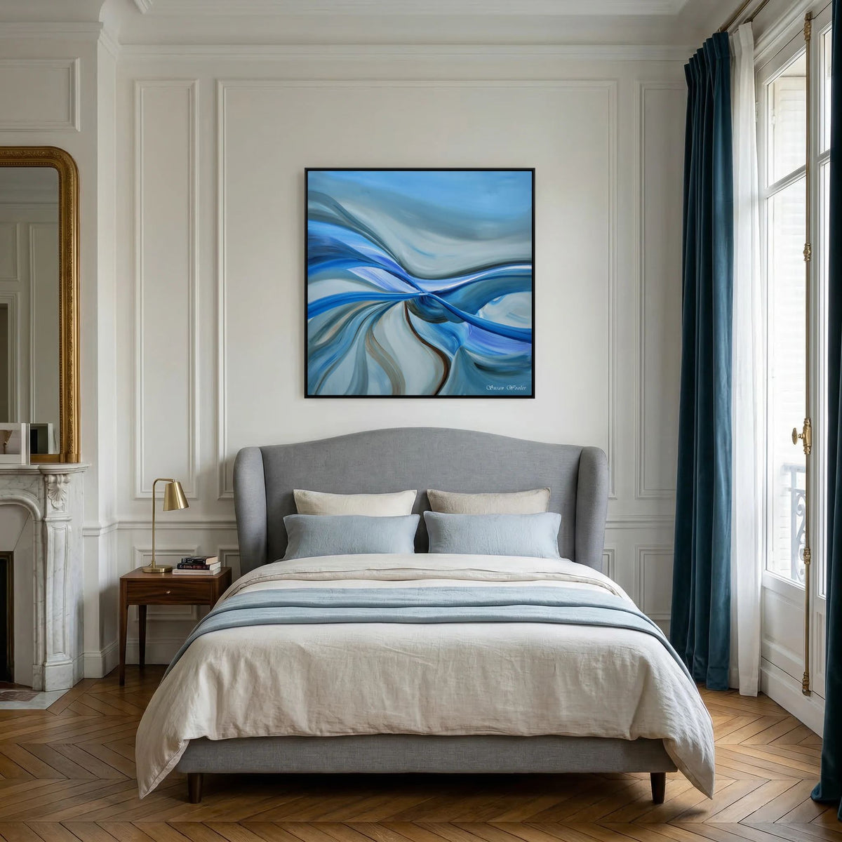 Confluence - Framed Canvas Print