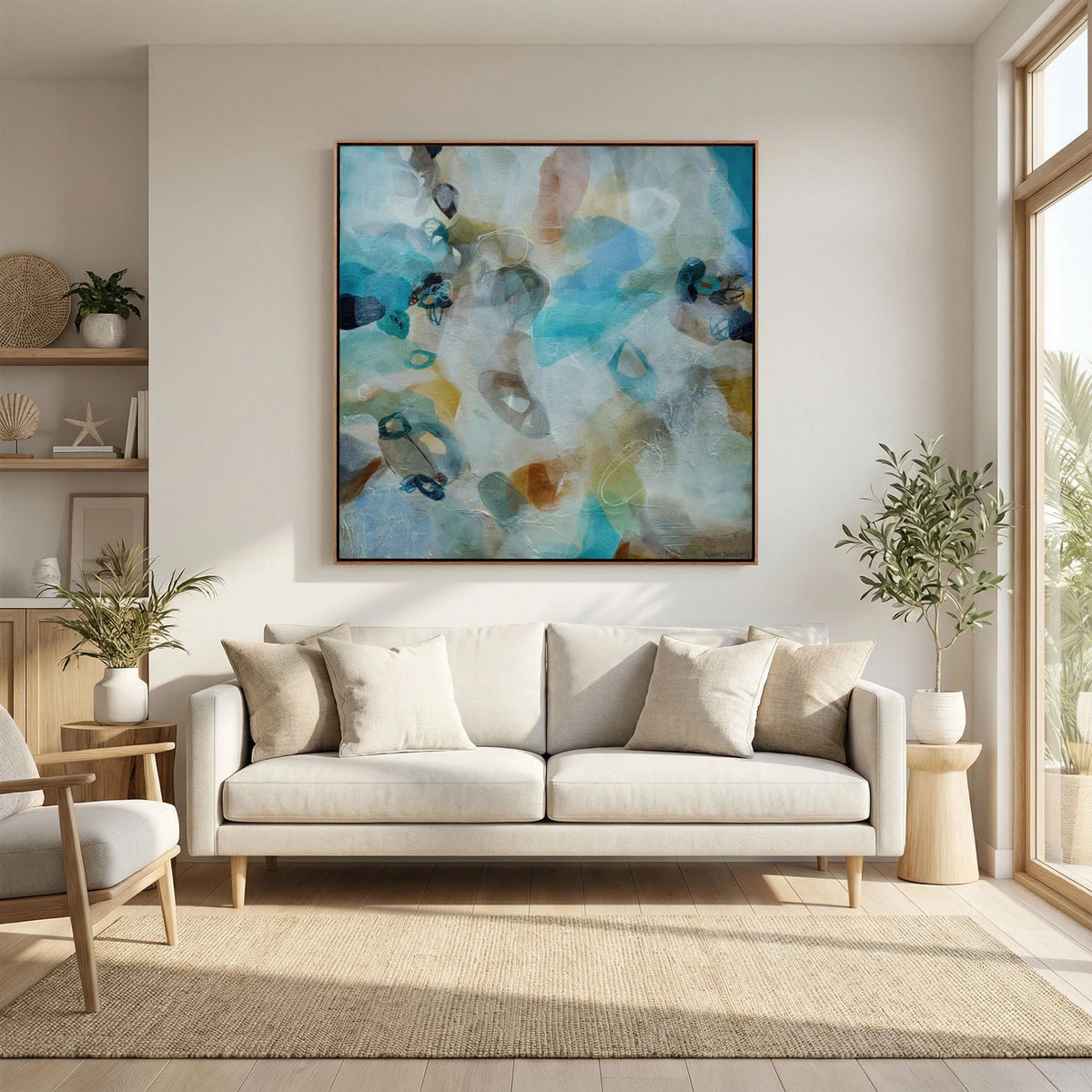 Haven of Peace - Framed Canvas Print