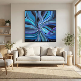 Vortex - Framed Canvas Print