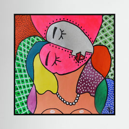 Patterns of Intimacy - Framed Canvas Print