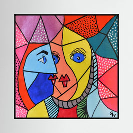 The Modern Muse - Framed Canvas Print