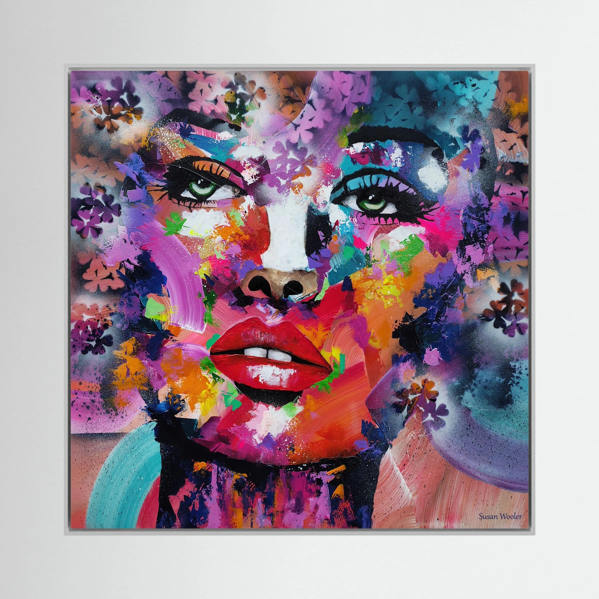Spectrum of a Soul - Framed Canvas Print