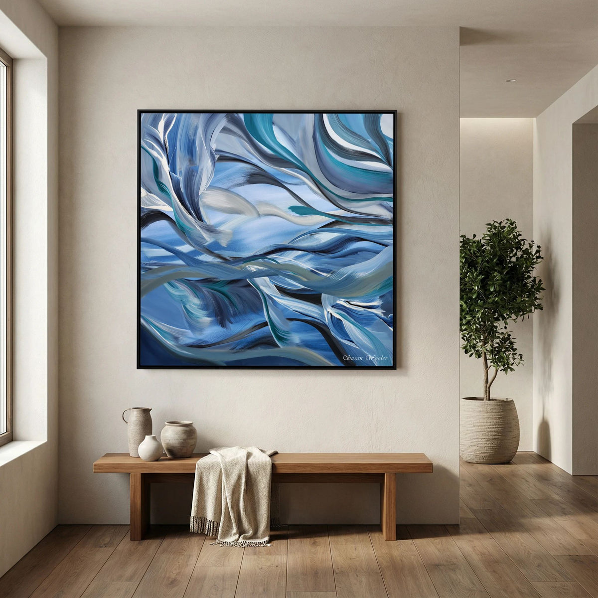 Surge - Framed Canvas Print