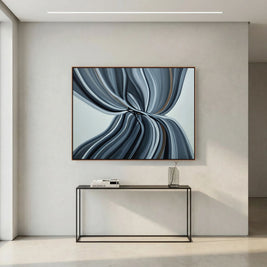 Structural Flow - Framed Canvas Print