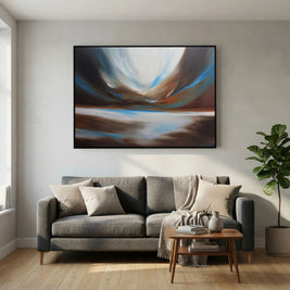 Drifting Light - Framed Canvas Print