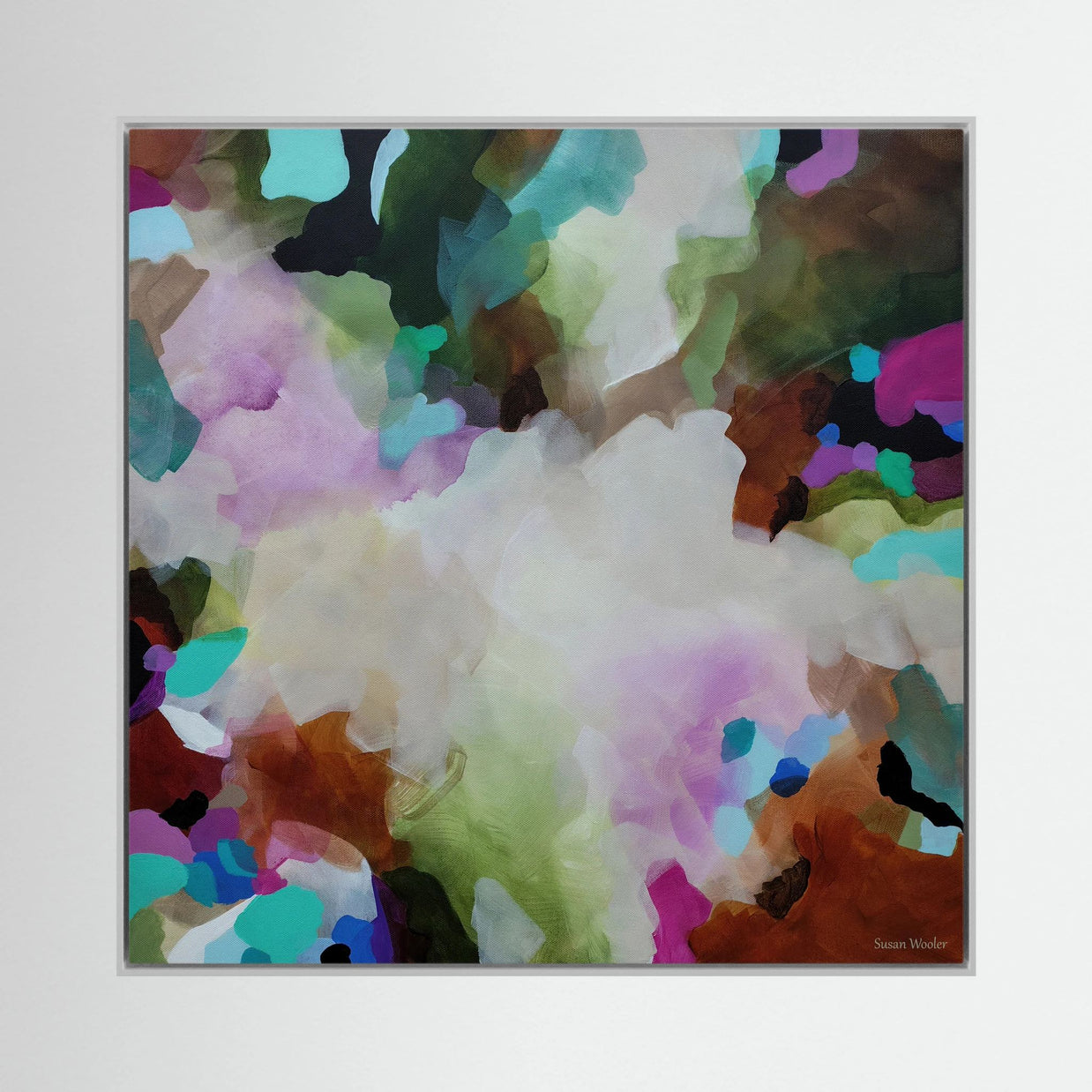 Movement in Colour - Framed Canvas Print
