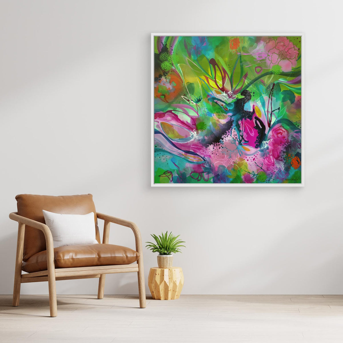 Free as the Wildflowers - Framed Canvas Print