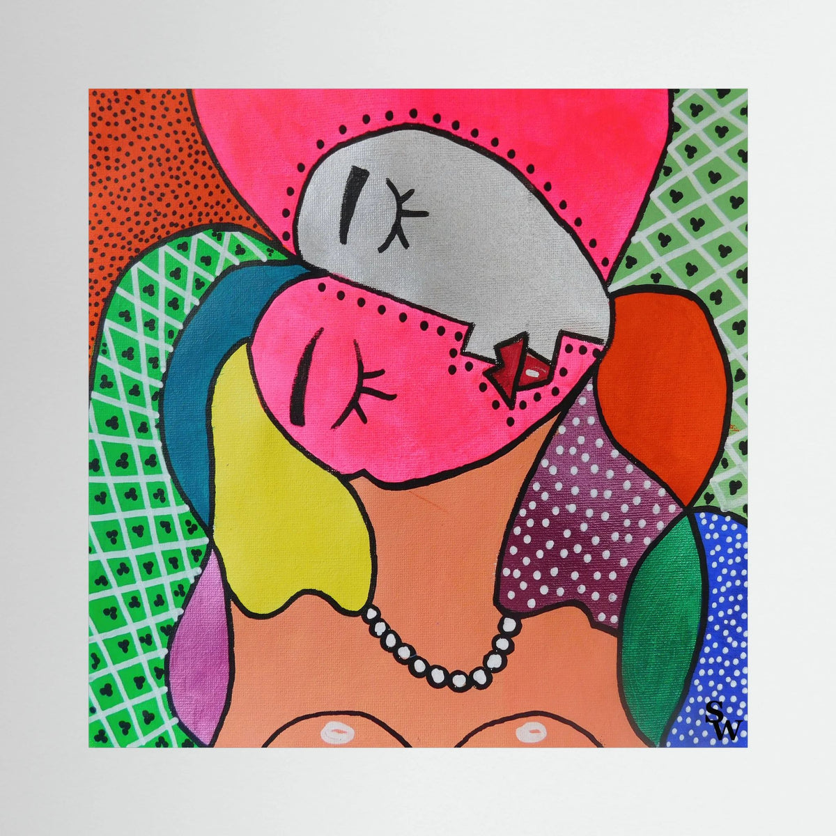 Patterns of Intimacy - Framed Canvas Print