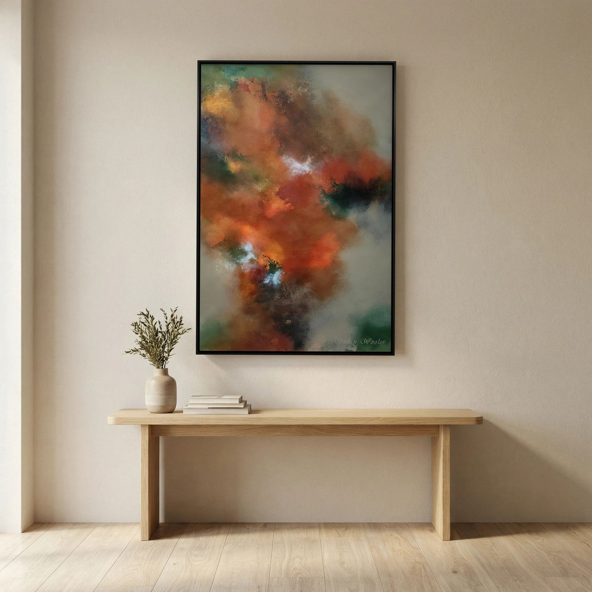 Copper & Clay - Framed Canvas Print