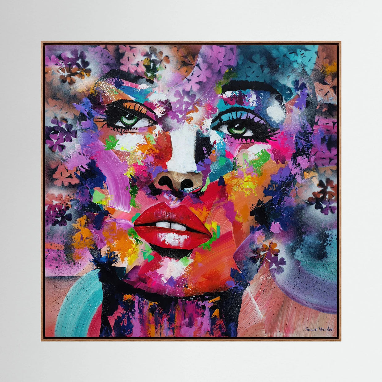 Spectrum of a Soul - Framed Canvas Print