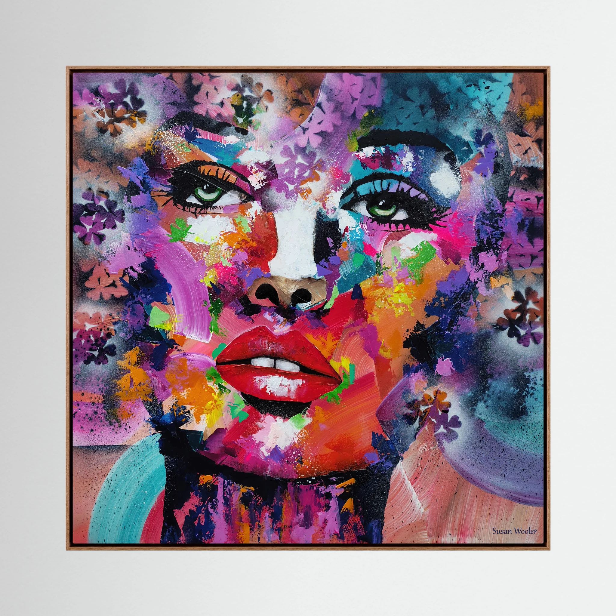 Spectrum of a Soul - Framed Canvas Print