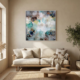 Mountain Dawn - Framed Canvas Print