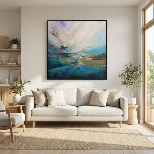 Silent Drift - Framed Canvas Print