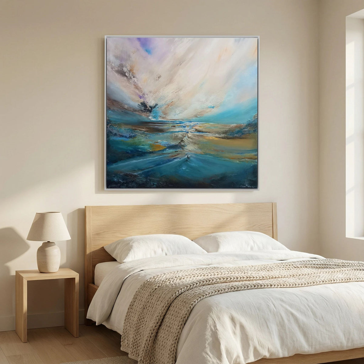 Silent Drift - Framed Canvas Print