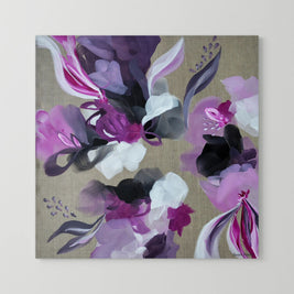 Peony Blush - Framed Canvas Print