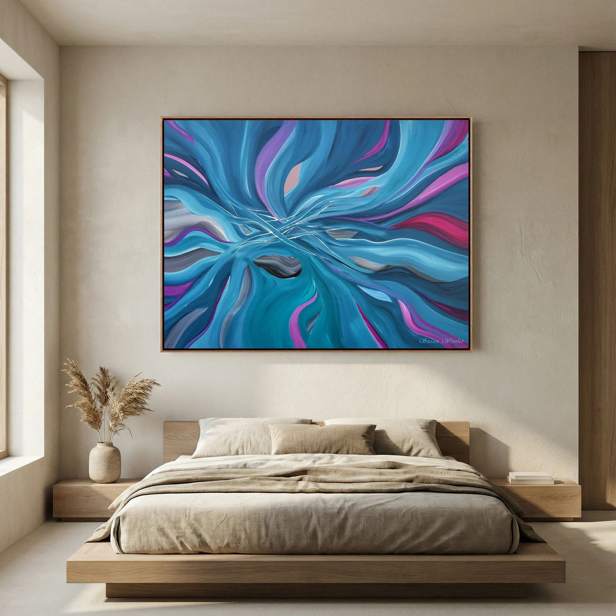 Luminescence - Framed Canvas Print