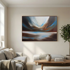 Drifting Light - Framed Canvas Print